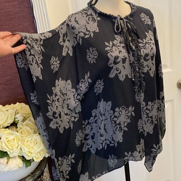 Kobi Halperin 100% silk tunic blouse, XS-S - Picture 3 of 10